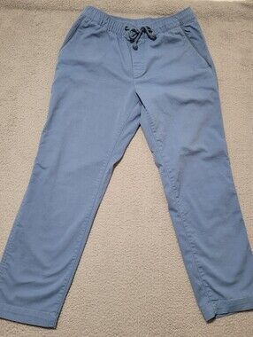 LL Bean Pull-On Blue Pants With Drawstring Size 30